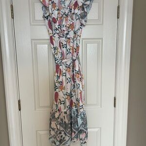 Floral Ruffle Midi Dress
